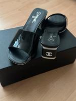 Chanel Sandalen mit Absatz Lackleder Baden-Württemberg - Aalen Vorschau