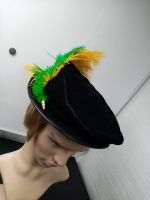 Neu ! Mittelalter Kopfbedeckung Kappe Hut mit Straußenfedern Sachsen-Anhalt - Osterfeld Vorschau