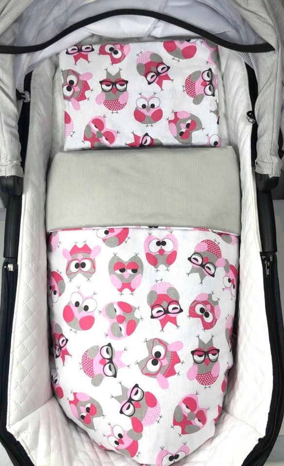 Babydecke Kissen Handmade Set für Kinderwagen Stubenwagen Neu in Ahlen