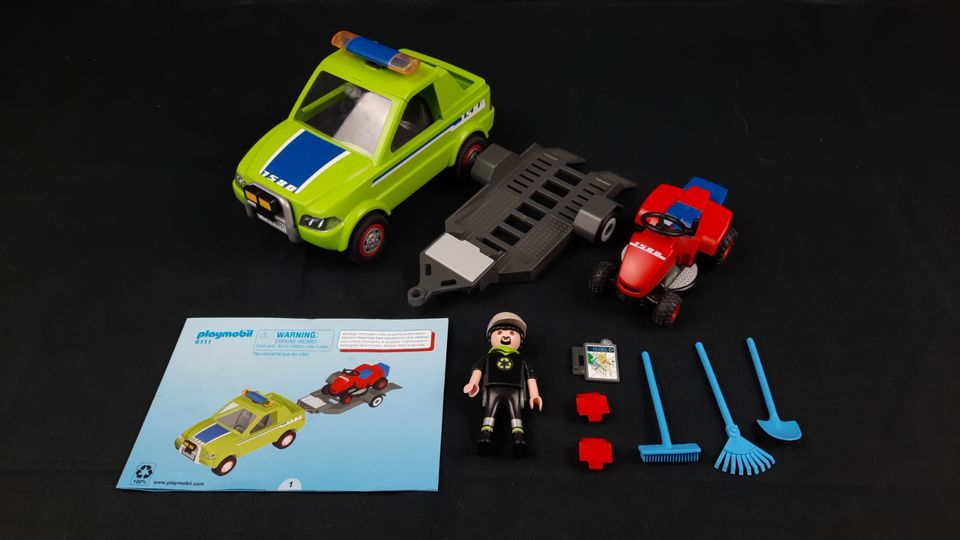 Playmobil 6111 Service Fahrzeug mit Rasenmäher mit Anleitung in Peiting