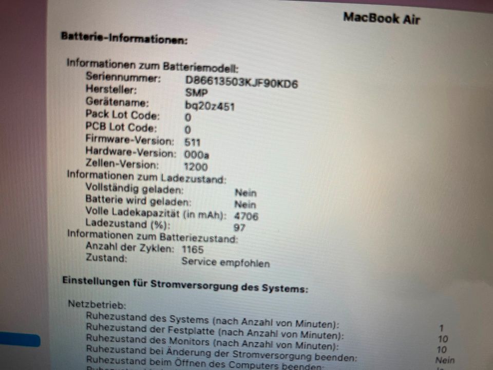 Apple MacBook Air (Modell 2015) in Garbsen