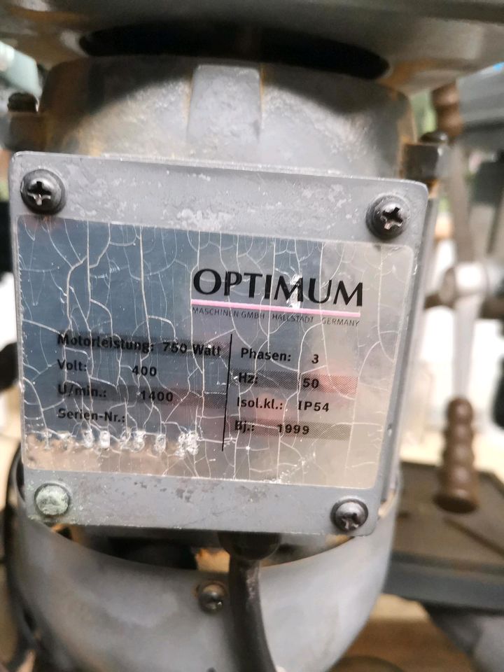 Ständerbohrmaschine Säulenbohrmaschine Tischbohrmaschine OPTIMUM OPTI B 17 23 Pro H - ab 400,-€ in Buch