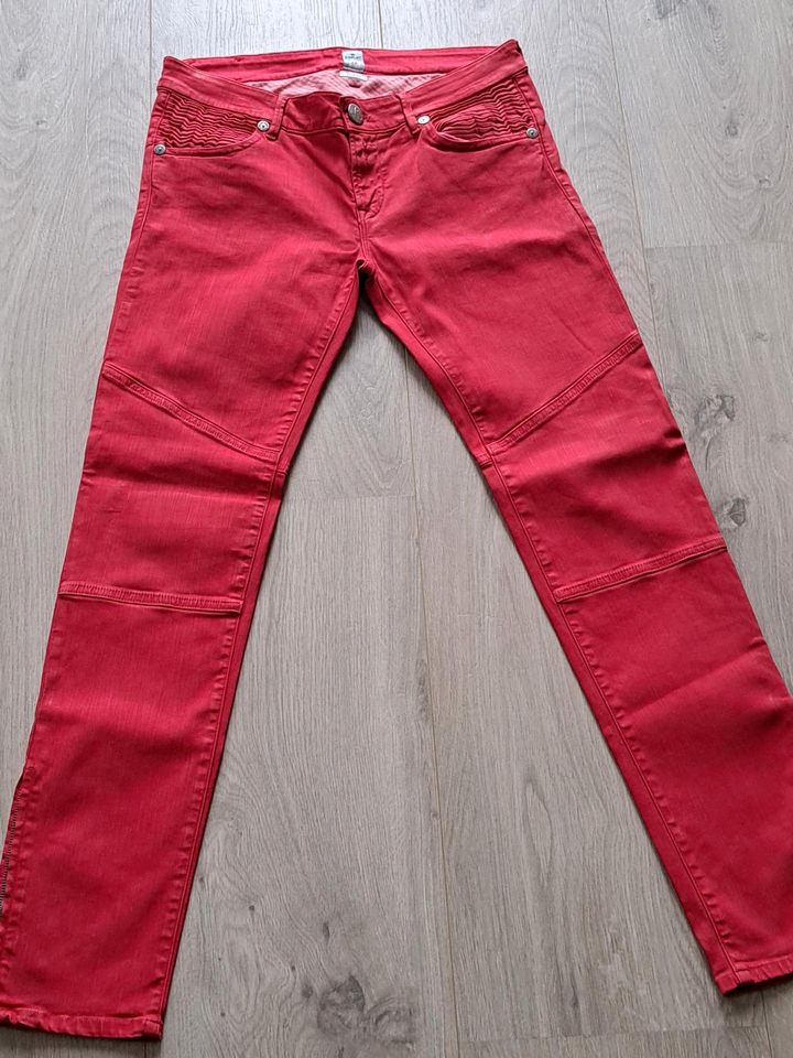 Replay Skinny Jeans rot light coated beschichtet W29 L30 Stretch in Weidenbach