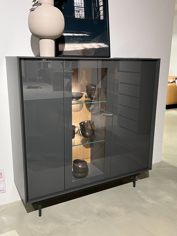 Highboard Global Wohnen Parano NEU mit Garantie Schrank grau Glas in Ingolstadt