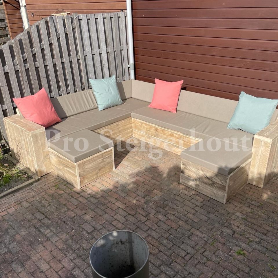 Loungeset Holz Gartenmöbel Gartenset Bank Gartenbank Gartentische in