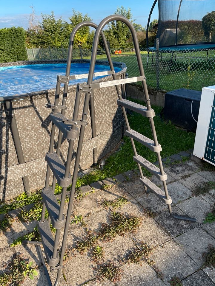 Pool 488cm 20.000l Neu mit Steinbach Pumpe und viel Zubehör in Inden