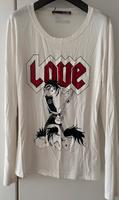 Love Moschino Langarmiges T-Shirt in weiß , Gr. 42 Mitte - Tiergarten Vorschau