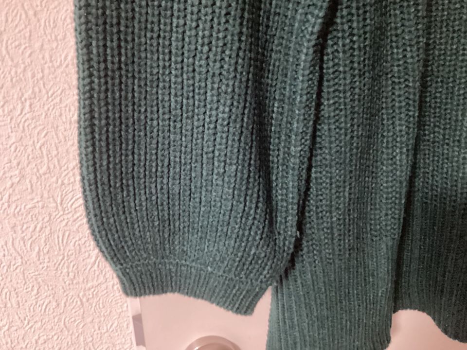 Vera Mode Damenstrickpullover/Tunika in Grün, Gr. L, Guter Zustan in Bergenhusen