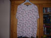 T-Shirt Ulla Popken Gr.50/52 weiß/Muster wenig getragen top Niedersachsen - Hohnstorf (Elbe) Vorschau