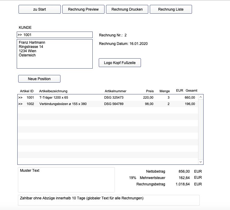 Hausverwaltung Bauarbeiten Rechnungsprogramm Software Mac Win in Groß Disnack