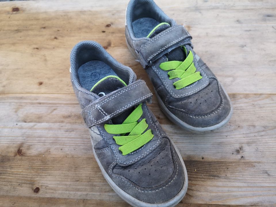 Kinderschuhe Klettver., Halbschuhe, VDO, Größe 30, grau, grün in Düsseldorf