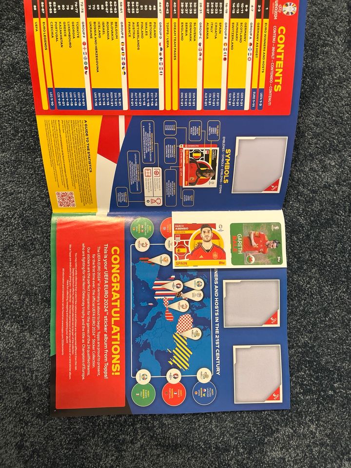 Euro 2024 Official Sticker Album inclusive 6 Sticker in Bad Münstereifel