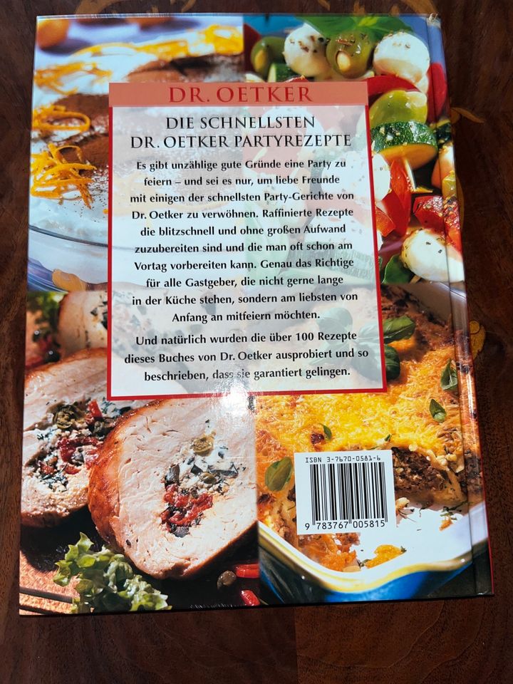 Die schnellsten Partyrezepte Kochbuch Dr. Oetker in Berlin