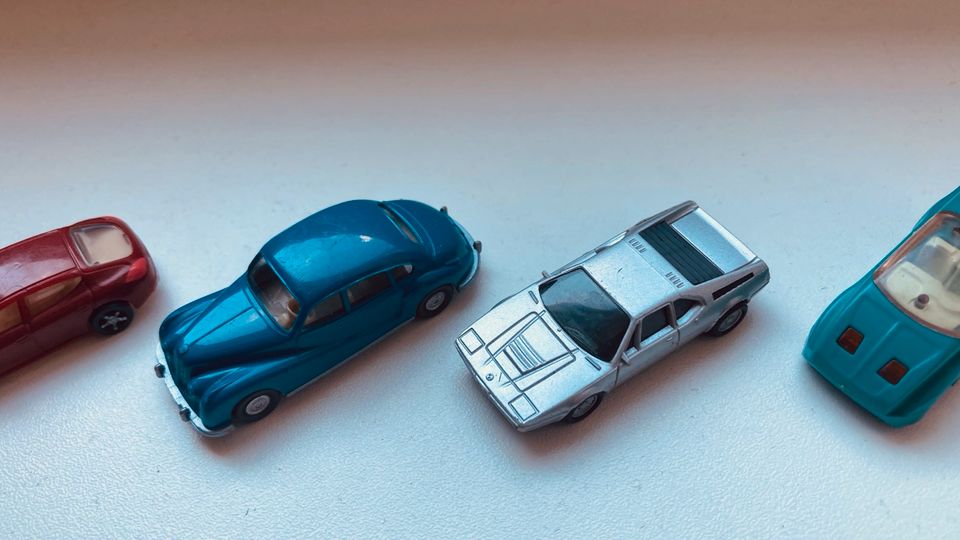 Vintage 5x Auto Mini Herpa BMW Porsche Ü-Ei W. Germany Sammler in Frankfurt am Main