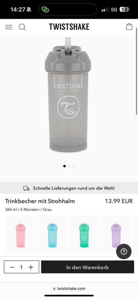 Twistshake Baby und Kleinkind Geschirr + Flaschen in Nürnberg (Mittelfr)