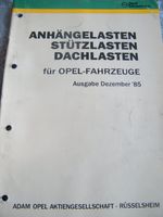 OPEL Euroservice Anhängelasten, Stütz- /Dachlasten 12/85 Niedersachsen - Schwanewede Vorschau