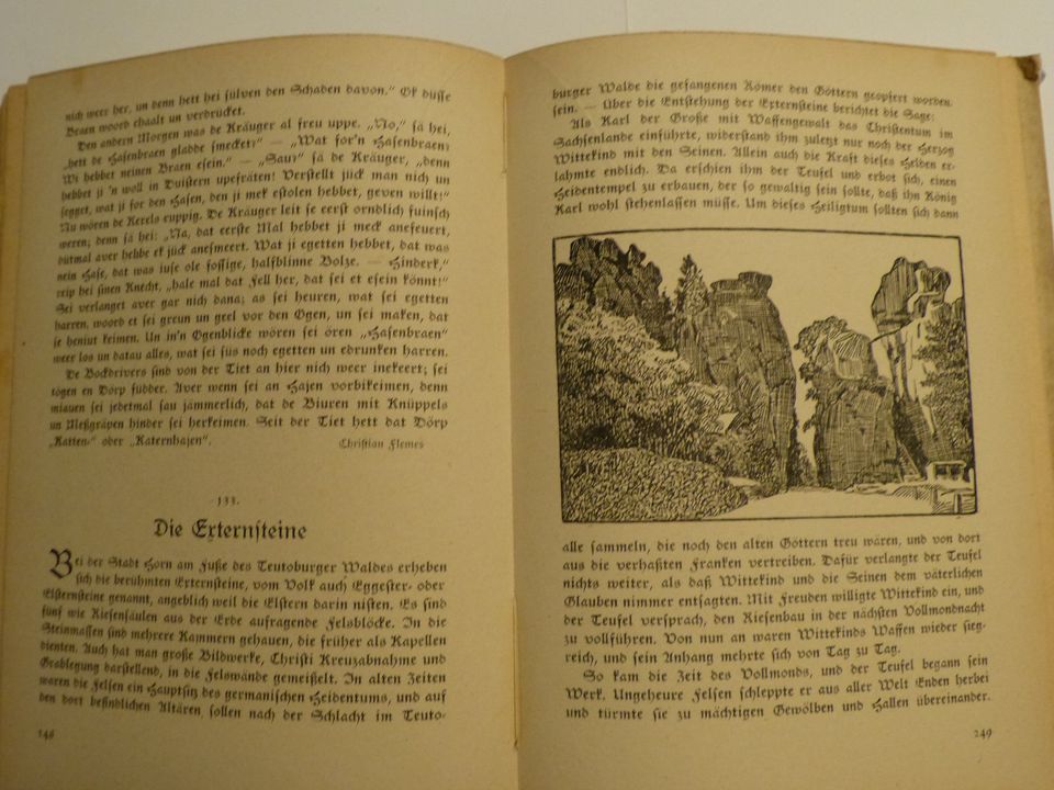 Altes Buch: NIEDERSACHSENS SAGENBORN, 1949 in Celle