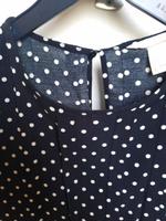 H&M Midikleid Punkte Dots gepunktet Faltenkleid Langarmkleid Hessen - Birstein Vorschau