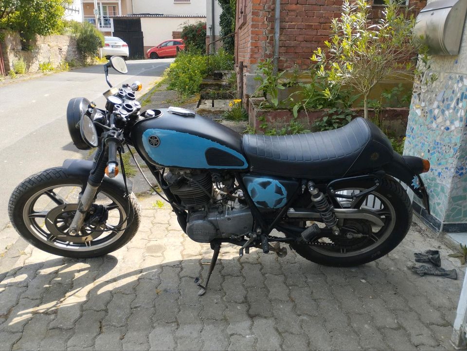 Yamaha SR 500 mit ein paar seltenen Extras zu Verkaufen/Tauchen in Eschau