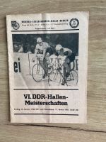 Programmheft Fahrradmeisterschaften Berlin 1981 mit Notizen Sachsen - Gröditz Vorschau