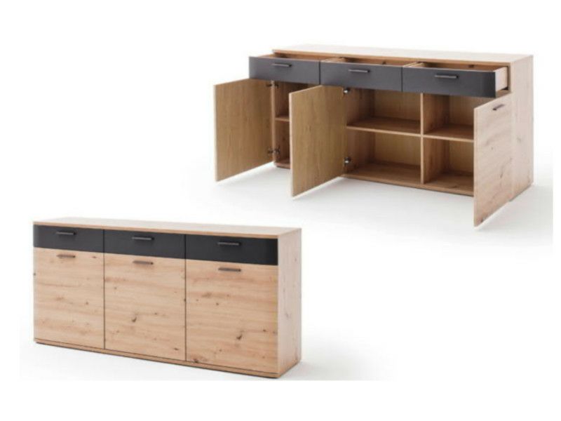 0% FINANZIERUNG NEU - Hochwertige Wohnzimmereinrichtung Vitrine TV Schrank Kommode Sideboard Tisch Couchtisch in Pampow