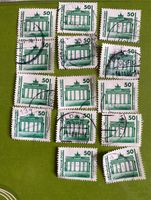 14 x Briefmarke Deutsche Post 50 Pfennig Brandenburger Tor Berlin Hannover - Vahrenwald-List Vorschau