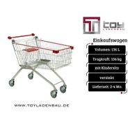 Einkaufswagen mit Kindersitz, Einkaufsroller, Einkaufsrollwagen, Marktroller, Supermarkteinrichtung, Korbvolumen 136 l, Tragkraft 136 kg Nordrhein-Westfalen - Herne Vorschau