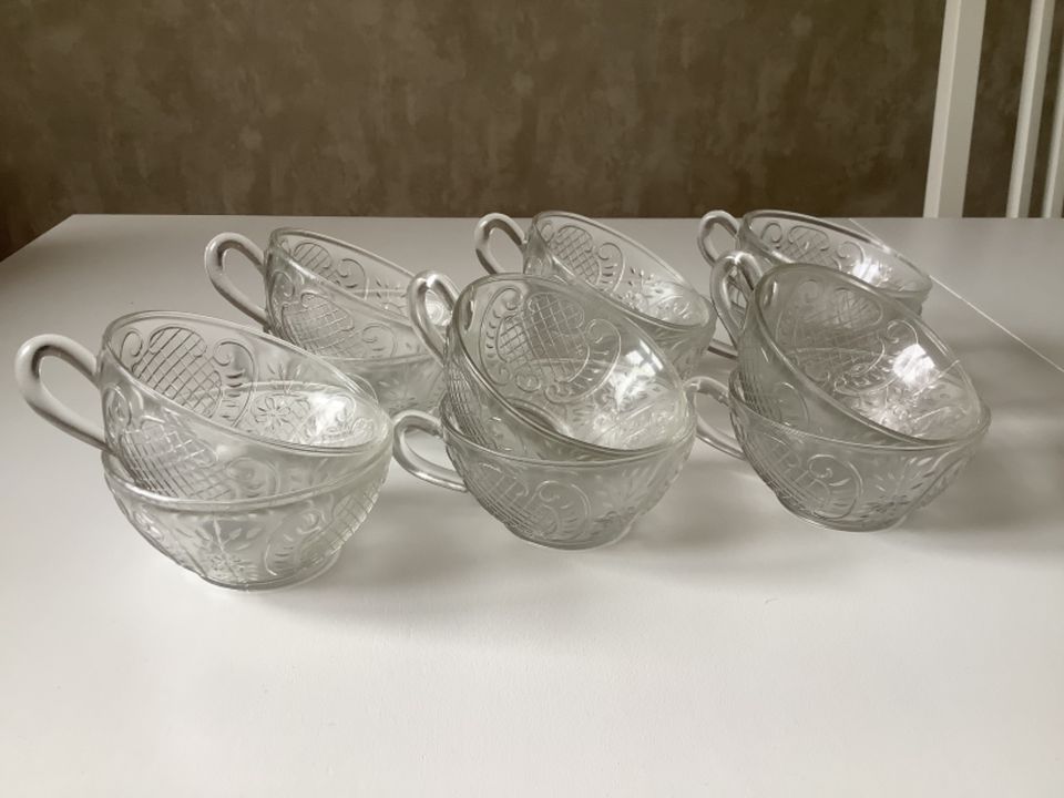 Bowle-Set Kristallglas mit 12 Bechern + 6 Desertschalen in Fulda