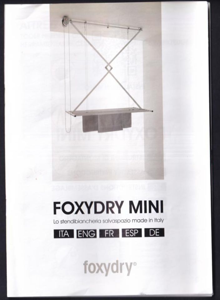 NEU Foxydry Mini Wäscheständer Deckenständer grau in Wittgert