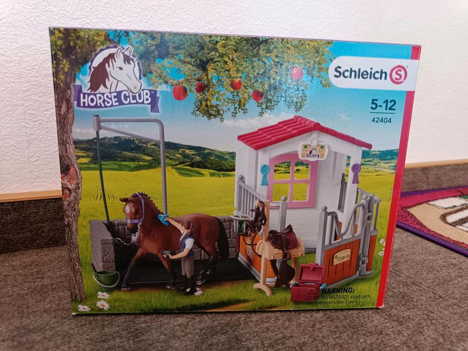 Schleich Horse Club Pferdebox + Waschplatz in Hemer