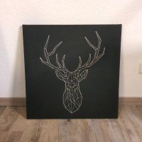 Ikea Pjätteryd, Bild, Silberhirsch, 56x56 cm Thüringen - Hohengandern Vorschau