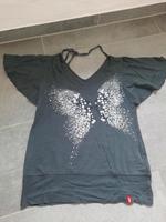 T-Shirt Fledermausärmel grau Pailletten Schmetterling esprit edc Rheinland-Pfalz - Münk Vorschau