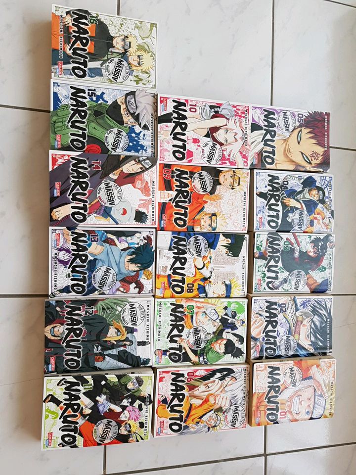 Naruto Massiv Manga Comic Band 1-16 in Pfinztal