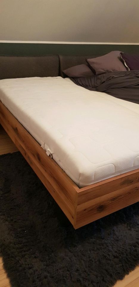 Doppelbett Bettanlage 180×200 cm  mit Lattenrost und Matratzen in Hohen-Sülzen