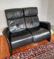 Himolla 2er Trapezsofa Echtleder Schwarz Saarland - Überherrn Vorschau
