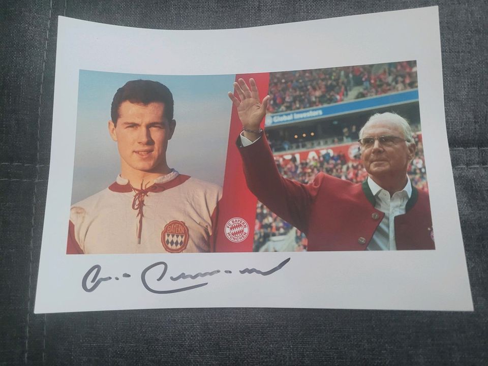 Franz Beckenbauer Autogramm in Langenau