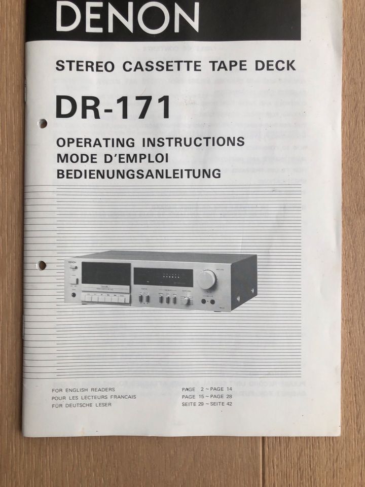 Kassettenrecorder Denon in Kuddewörde