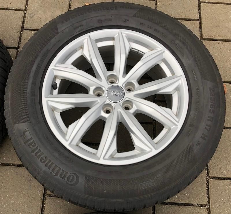 4 ORIGINAL 17" ALU WINTERRÄDER AUDI Q5 FY 235/65R17 104H #10BJ in Bad Tölz