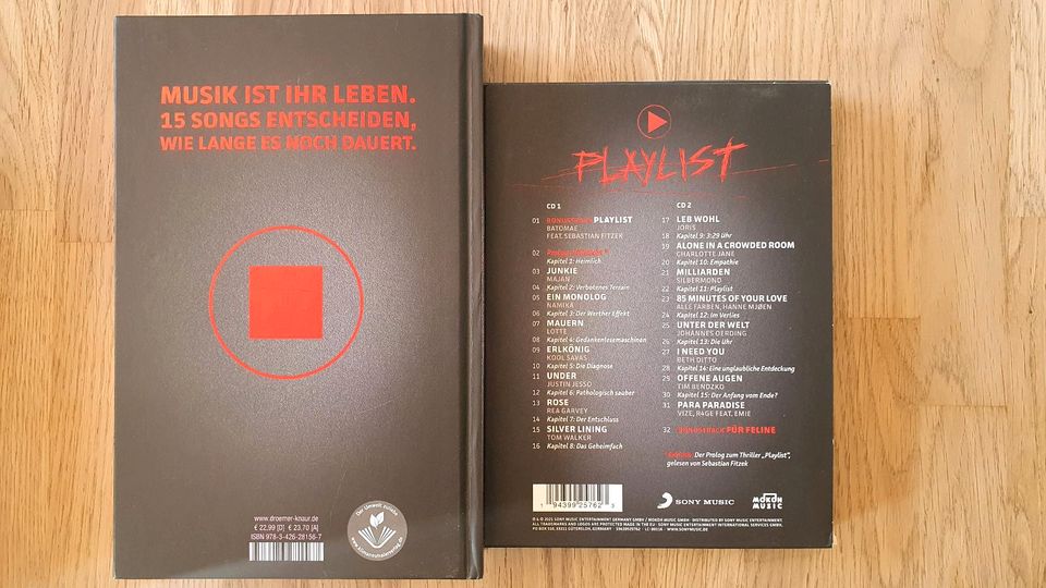 Sebastian Fitzek PLAYLIST Buch + CD in Markkleeberg