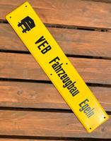 DDR Emailleschild Emailschild Blechschild VEB MfS Brandenburg - Hoppegarten Vorschau