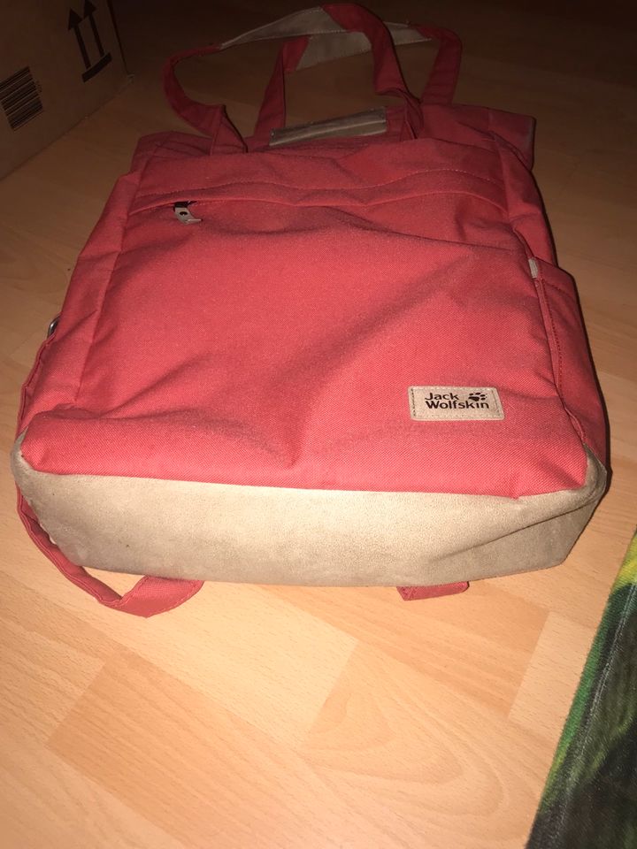 jack wolfskin picadilly rucksack 2in1 tasche koralle rot in Chemnitz