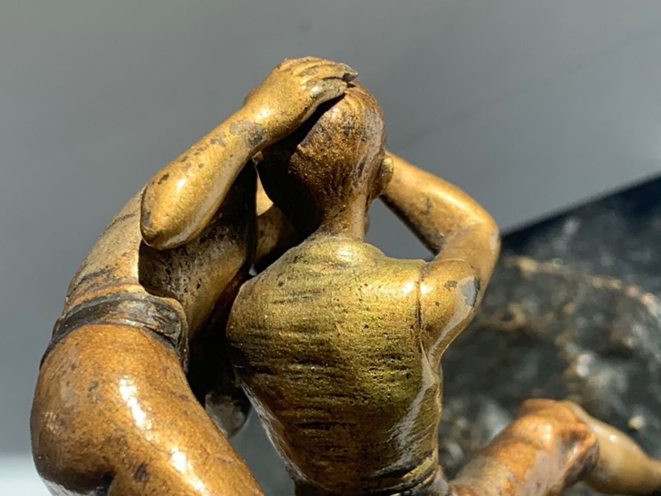 Bronze Figur Skulptur 30er Jahre WW2 Militär? Signiert Fein gearb in Oldenburg