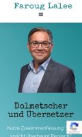 Webdesign Übersetzer-Homepage | Dolmetscher Webseite Sachsen-Anhalt - Bitterfeld Vorschau