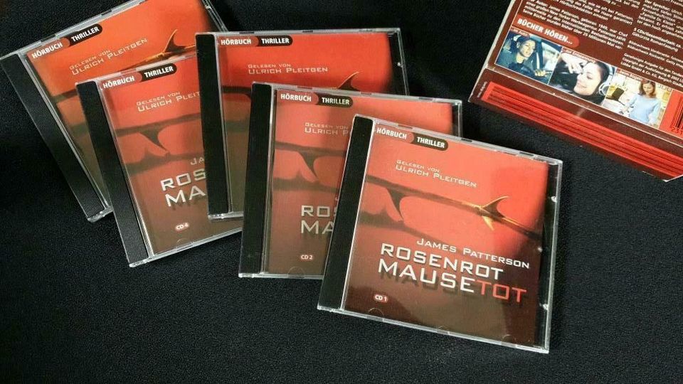 Hörbuch James Patterson CD ROSENROT MAUSETOT in Gründau