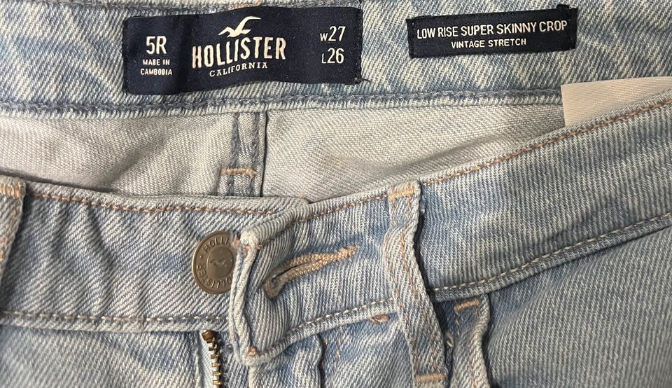 Hollister Jeans Low Rise Super Skinny Crop W27 L26 5R in Blankenburg (Harz)