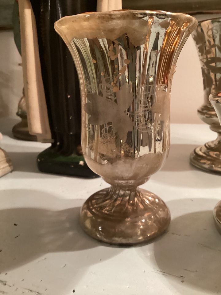 Antik Bauernsilber Becher Pokal Fußschale Biedermeier shabby in Düsseldorf