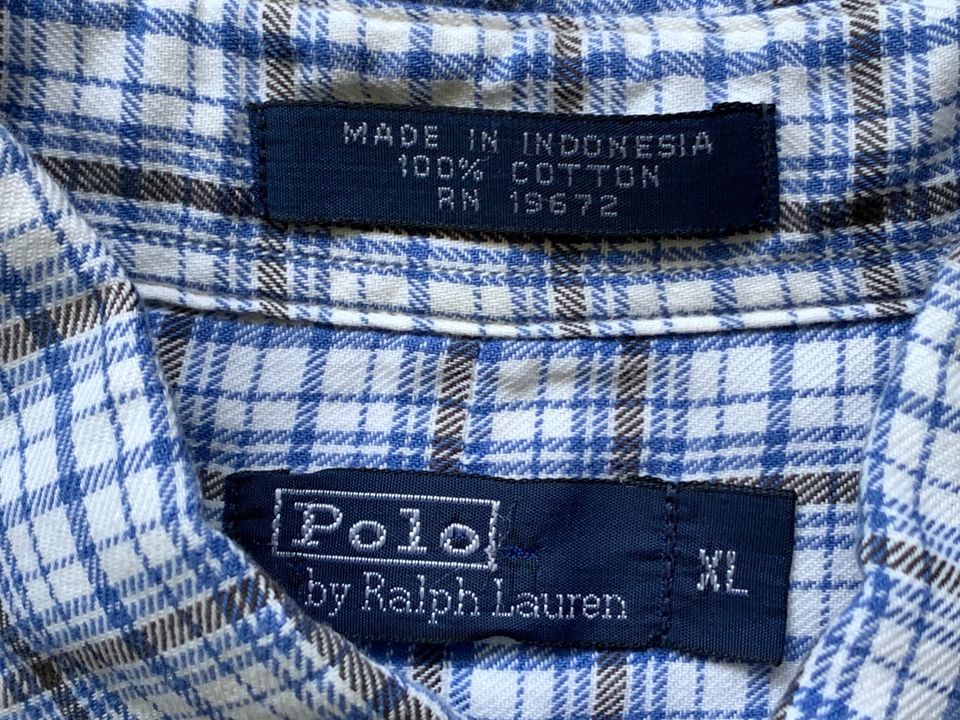 Polo Ralph Lauren XL Herren Hemd Langarm kariert Shirt in München