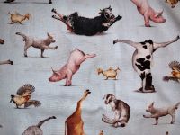 2m Stoff Patchwork Yoga Tiere Kuh Schwein Schaf Elisabeths Studio Sachsen-Anhalt - Halle Vorschau