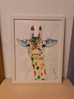 Kinderzimmerbild Aquarell Giraffe Holzrahmen Bayern - Mammendorf Vorschau