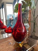 schöne rote Glasvase aus handarbeit Hamburg-Nord - Hamburg Winterhude Vorschau